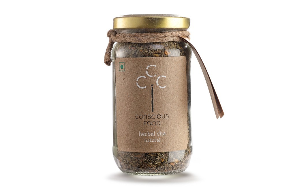 Conscious Food Herbal Cha Natural    Glass Jar  50 grams